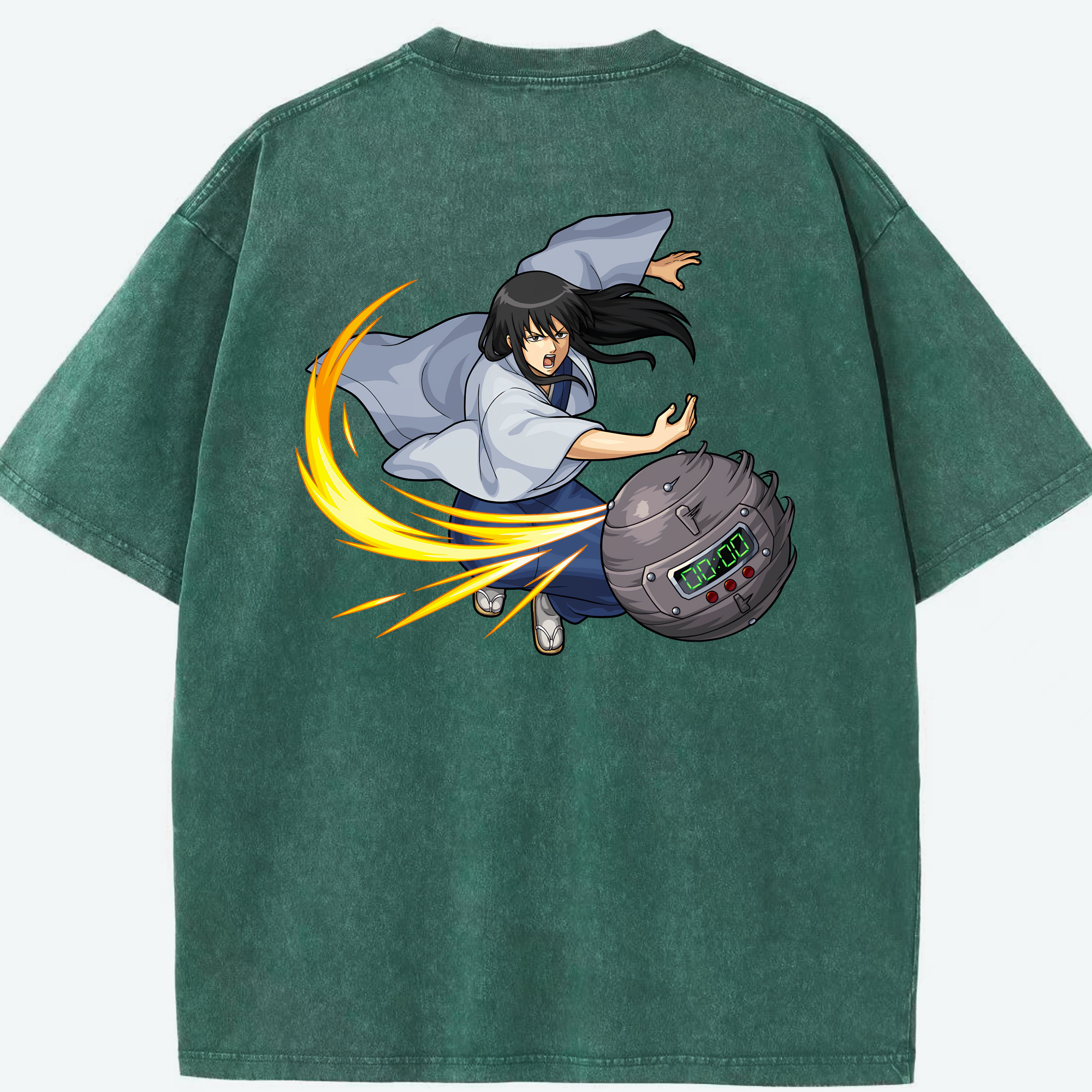 （画像用） ぎんたま 坂田銀時（さかたぎんとき） 神楽 志村新八（しむら しんぱち） GINTAMA Sakata Gintoki Kagura Shimura Shinpachi 綿100% ヴィンテージ風 半袖Tシャツ（背面プリント）